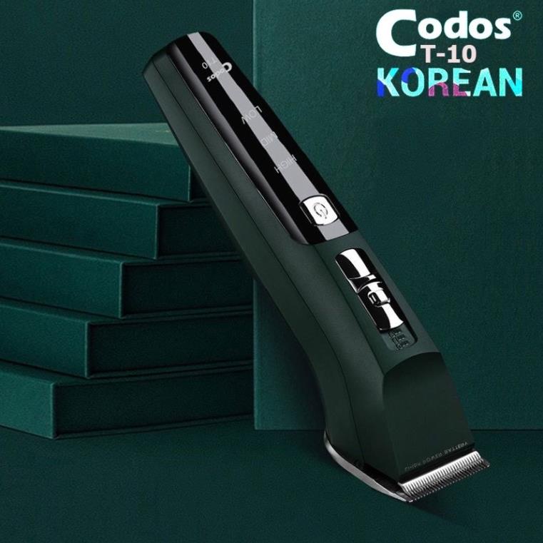 Tông Đơ Cắt Tóc Cao Cấp Codos T10 Màn Hình LCD Kèm 4 Cữ Siêu Nét