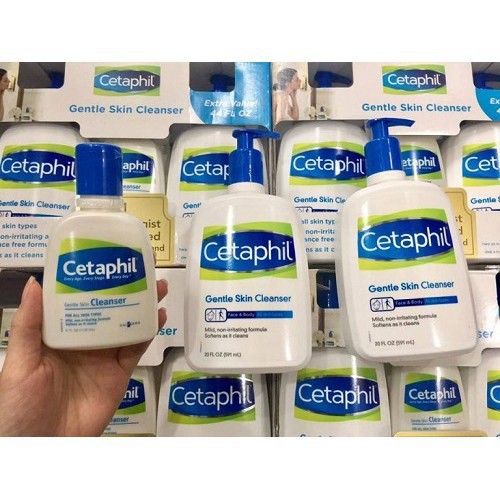 [HÀNG NHẬP KHẨU CHÍNH HÃNG 100%]Sữa rửa mặt làm sạch dịu nhẹ Cetaphil Gentle Skin Cleanser 125ml- 500ml