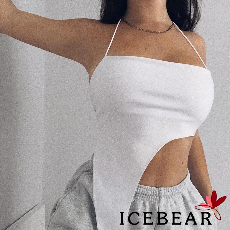 Áo yếm hai dây không đối xứng màu trơn cho nữ