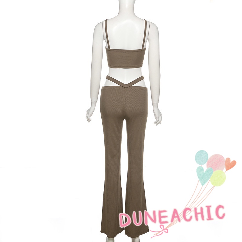Set đồ DUNEA gồm áo dây + quần dài thiết kế độc đáo quyến rũ cho nữ