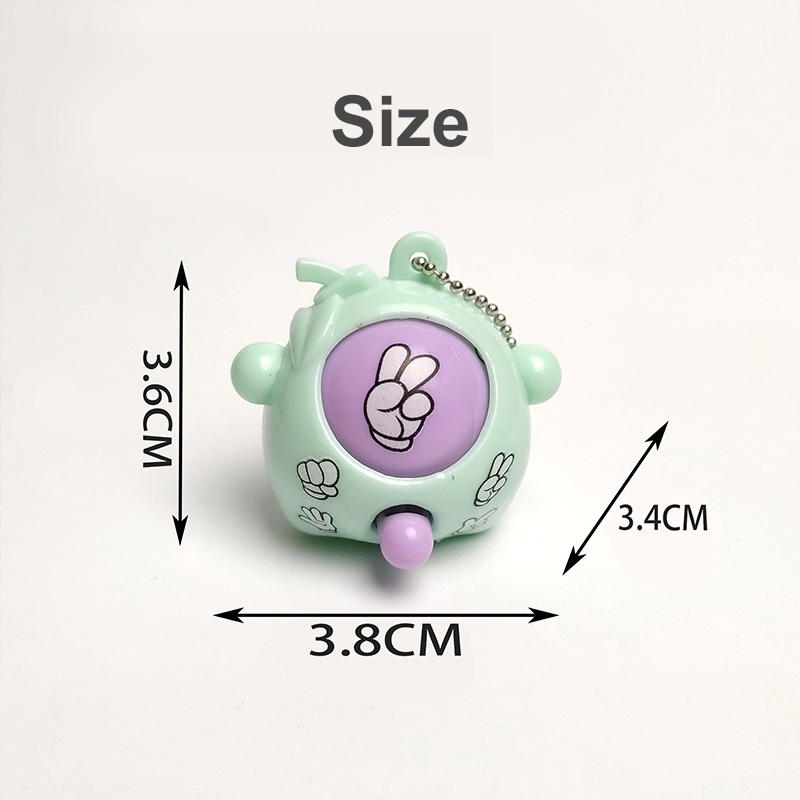 Móc khóa đồ chơi ZHAN QI TOYS phối mặt hình cây kéo búa bao ngộ nghĩnh vui nhộn