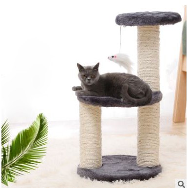 Cây Cào Móng Cho Mèo Nhỏ 3 Tầng - Cây Mèo Cat Tree - Phụ Kiện Cho Mèo