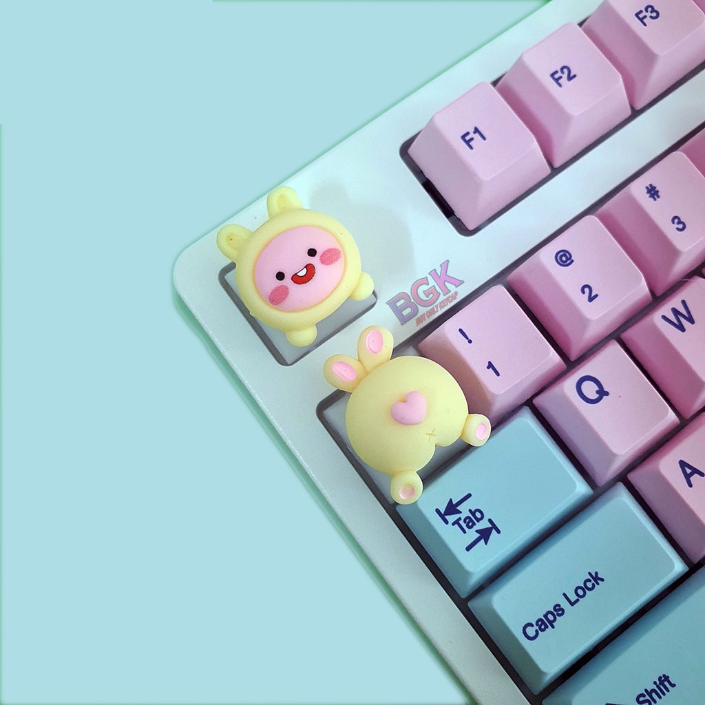 Keycap lẻ thú cưng dễ thương mặt và mông đáng yêu