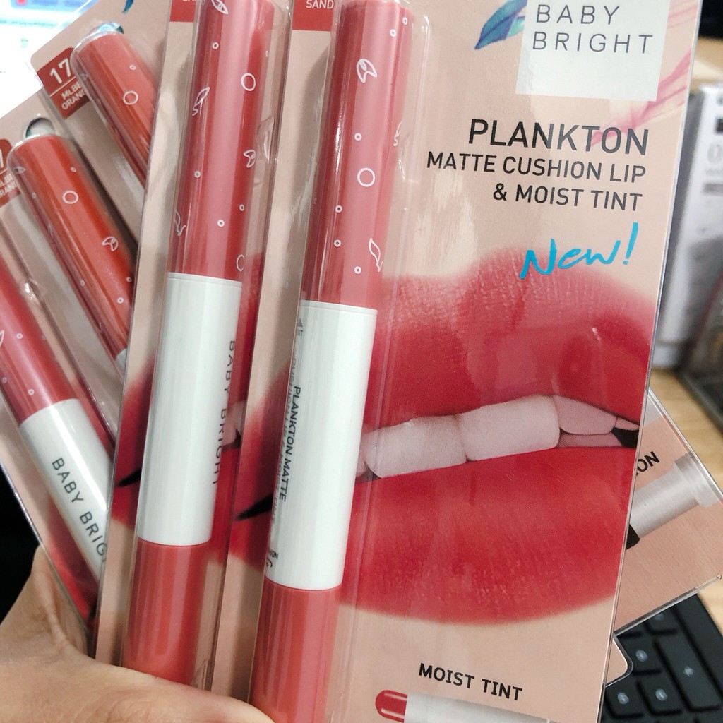 [Kết Hợp Dưỡng Môi] Son Lì 2 Đầu Baby Bright Matte Cushion Lip & Moist Tint | BigBuy360 - bigbuy360.vn