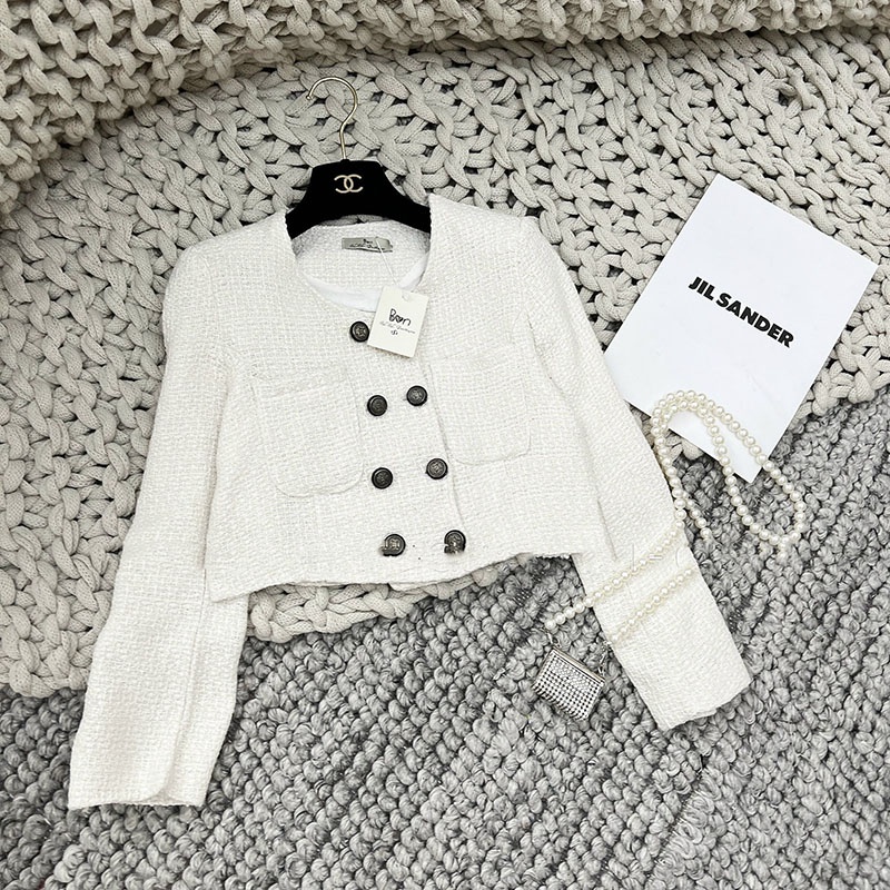 Áo Khoác Dạ Tweed Dáng Lửng Hàng Quảng Châu AP2014