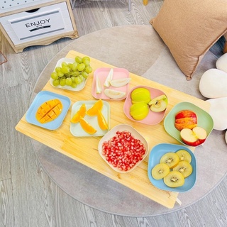 Set 8 Đĩa Lúa Mạch Vuông