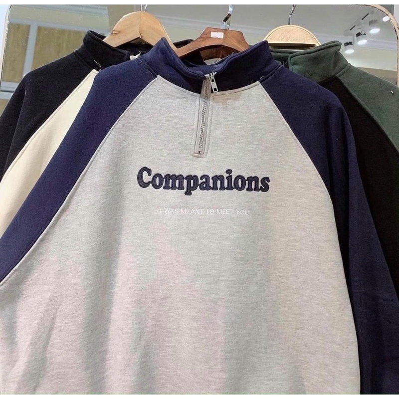 Áo raplang khoá cổ chất nỉ cotton form to | BigBuy360 - bigbuy360.vn