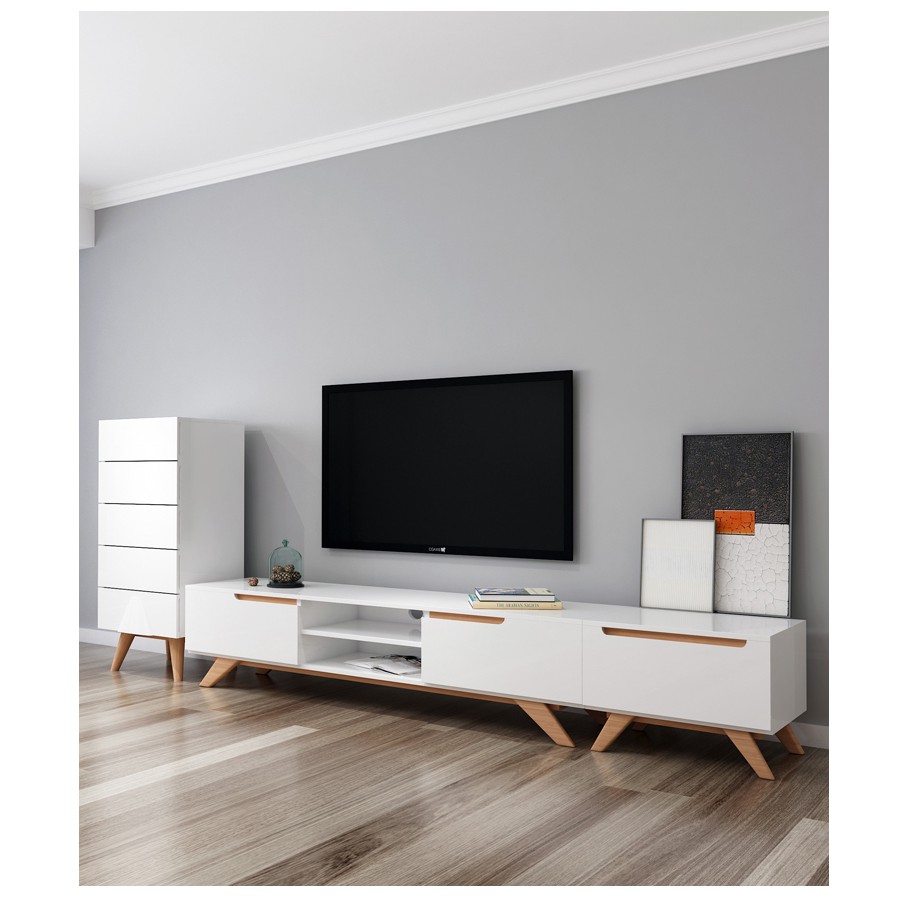 [SIÊU PHẨM] KỆ TIVI GỖ PHÒNG KHÁCH ĐỂ SÀN ĐA NĂNG - TV CABINET