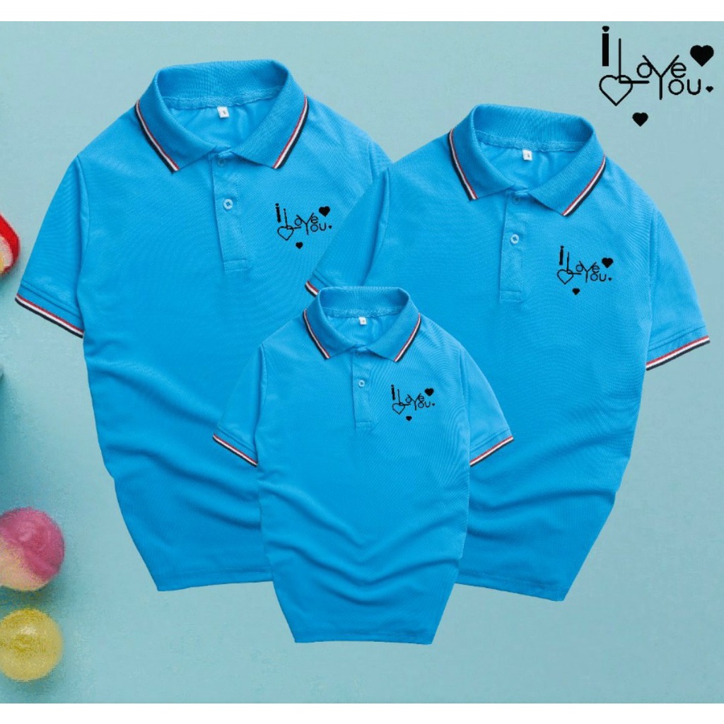 Áo Đi Biển Gia Đình Có Cổ .Chất Liệu Thun Poly Thái 4 Chiều Đủ Size Cho Tất Cả Các Thành Viên Từ 8 Đến 100kg .