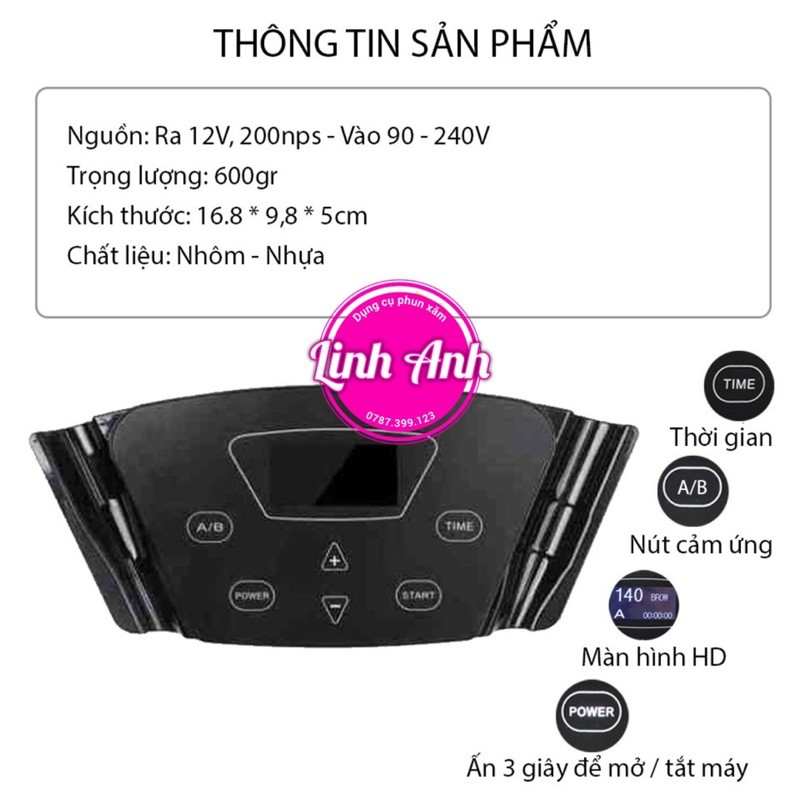 MÁY KỸ THUẬT SỐ HAI TAY CẦM BLACKPEARL 3 LÕI ĐỒNG
