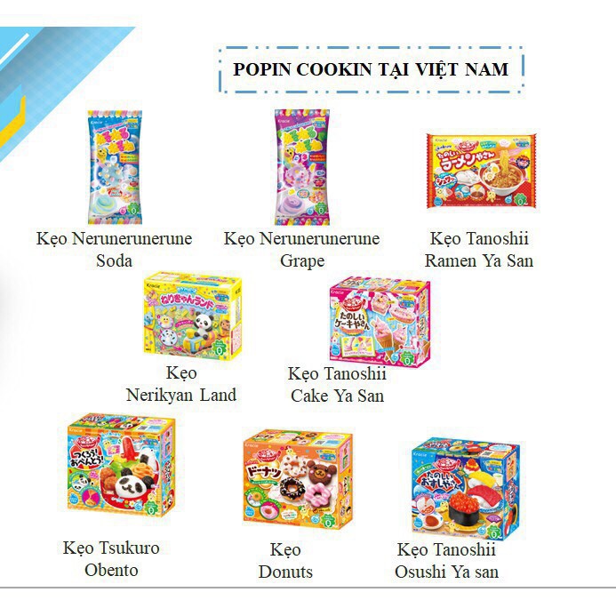 Popin Cookin Nerunerunerune Soda - Bộ làm kẹo Soda