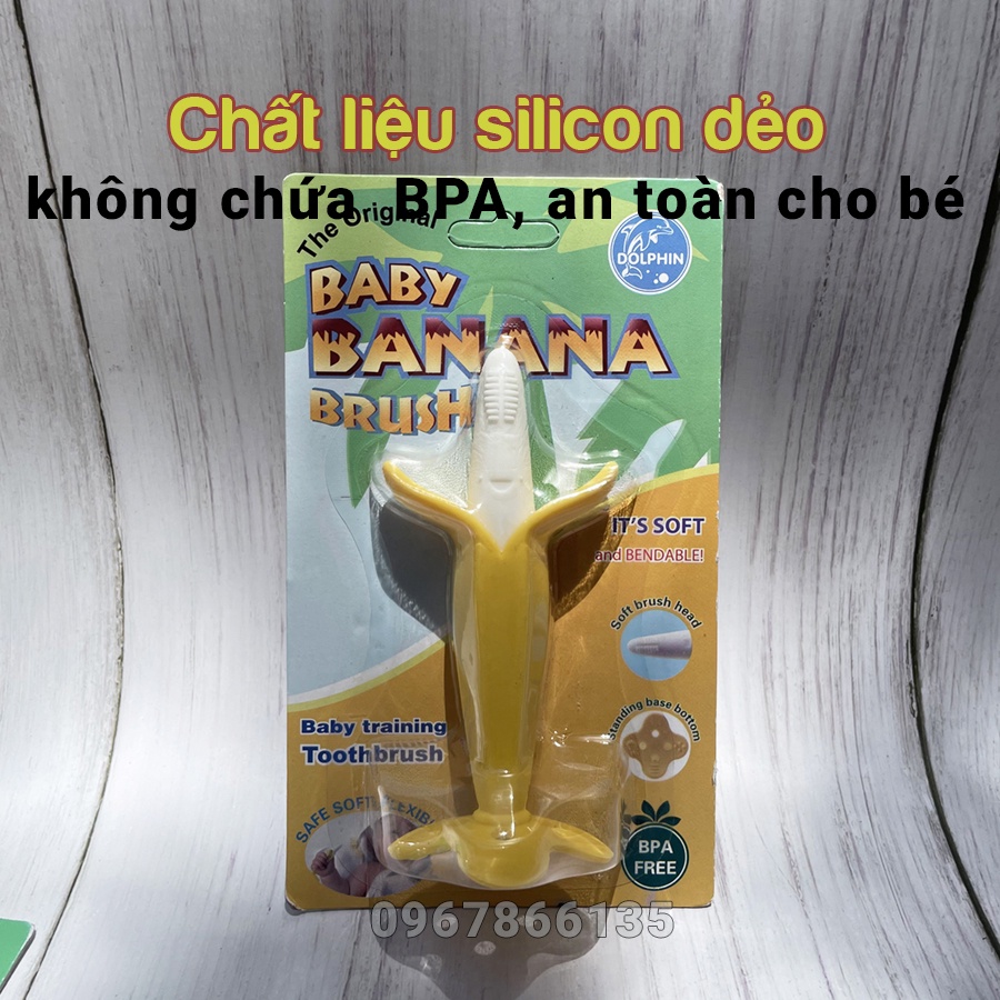 Gặm nướu silicon hình quả chuối DOLPHIN cho bé DP-042A