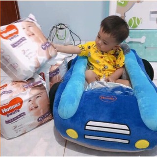 Ghế bông Huggies cho bé tập ngồi - ghế hình xe hơi ôtô chống lật