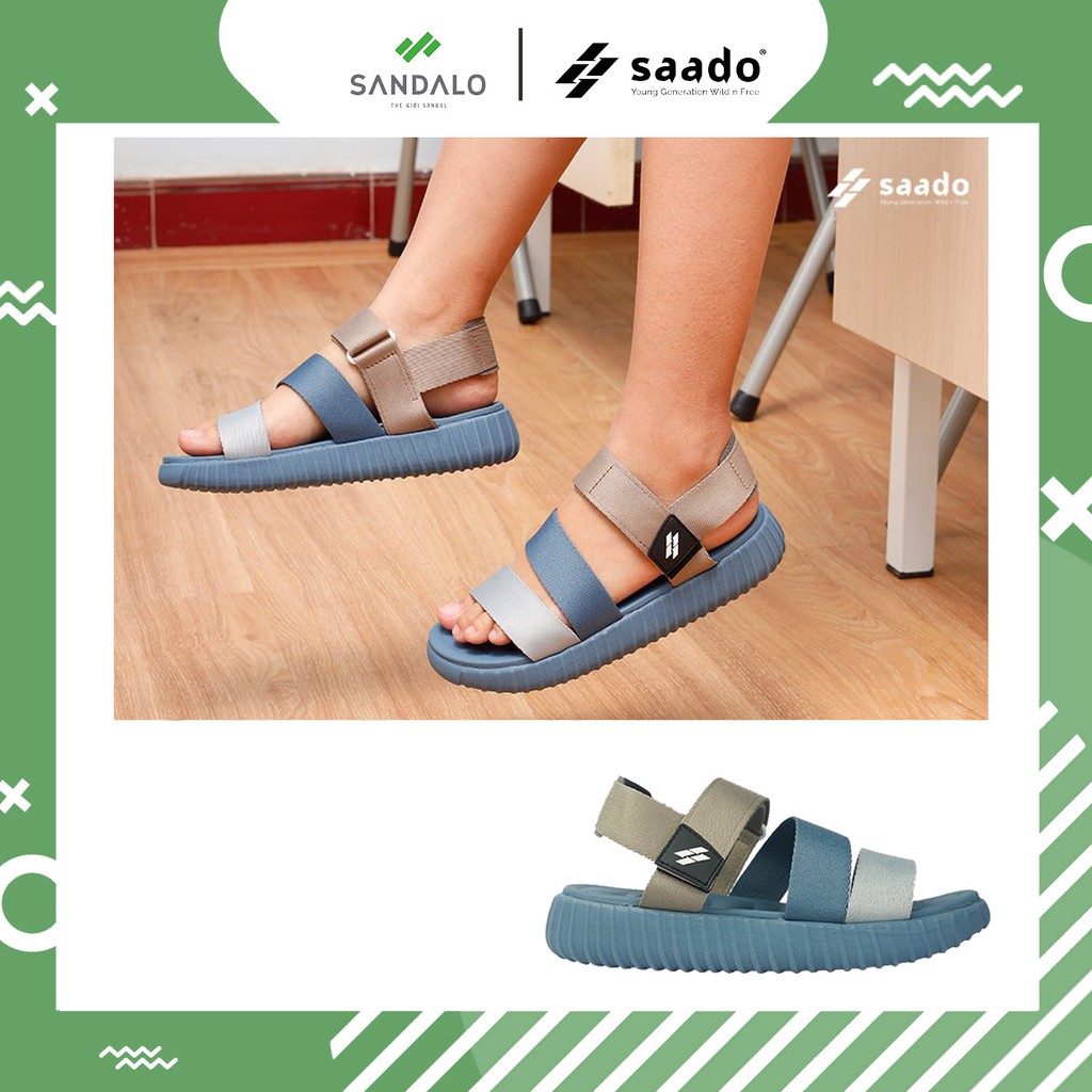 Sandal Saado High School HS01 - Brave, sandal nhẹ, bền phù hợp đi học đi làm đi chơi