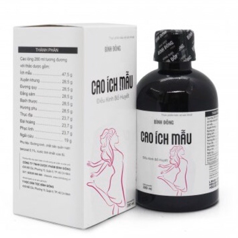 Cao Ích Mẫu Bình Đông - 280ml - điều kinh bổ huyết