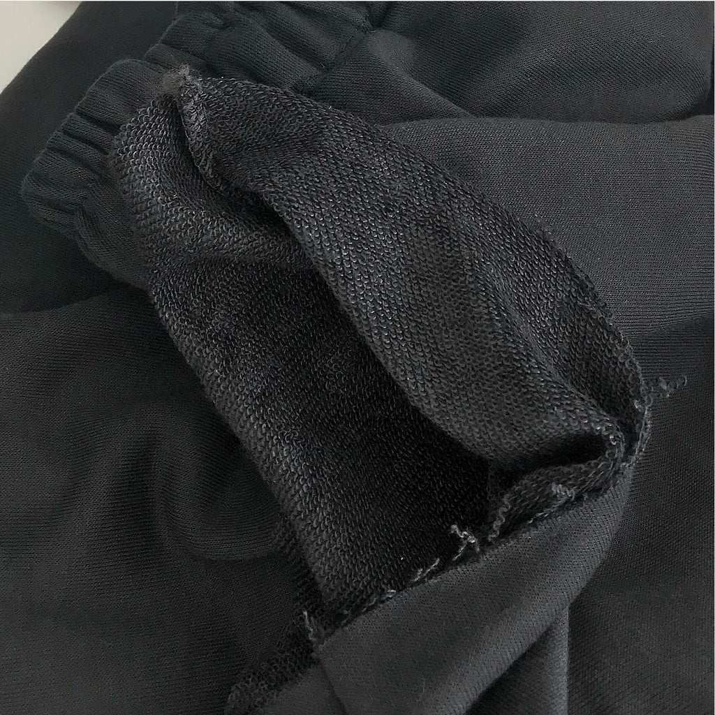 Quần thun ống rộng rách gối hack dáng cực hot (ảnh thật) ,Quần Baggy Cạp Cao Thun Dài Rách Đùi Unisex -METSHOP