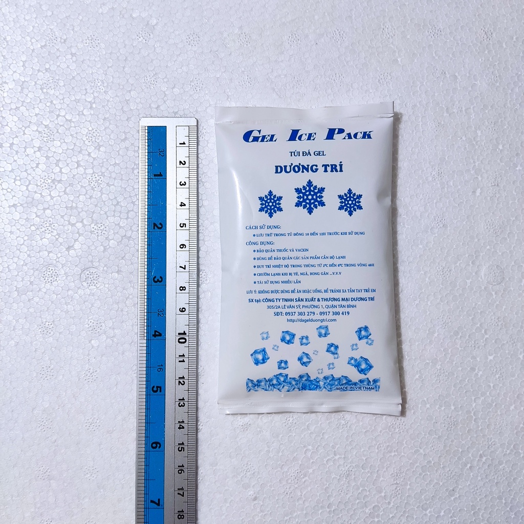 Đá khô Đá Gel giữ lạnh 100g - Túi đá gel giữ lạnh Mỹ phẩm, bảo quản kem, socola, sữa mẹ -  dagelDuongTri.com