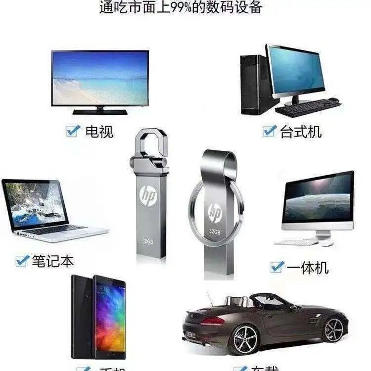 Ổ đĩa flash USB HP Hui.pu 128G cho điện thoại di động Máy tính đa năng 16G / 32G 64G văn phòng sinh viên bằng kim loại máy tính ổ cứng bộ lưu trữ | BigBuy360 - bigbuy360.vn