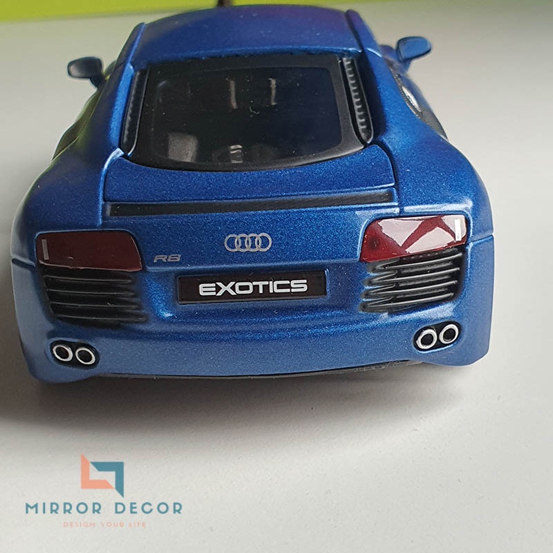 Xe mô hình 1:24 Audi R8, mô hình xe Audi R8 mô phỏng xe đua, siêu xe