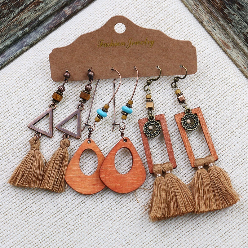 Hoa tai đi biển, Hoa tai Boho phong cách vintage M008
