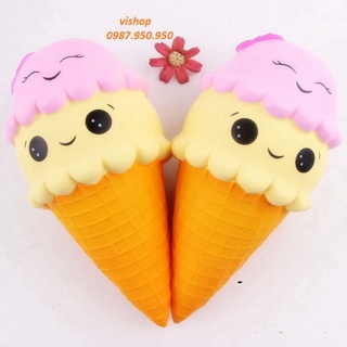 Squishy kem ốc quế to đẹp