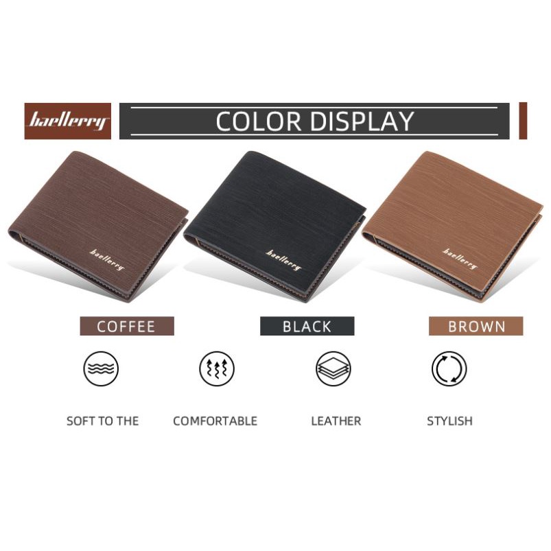 Ví da nam Baellerry thời trang Cao cấp, Bóp nam cao cấp Baellerry đựng tiền và thẻ - VN16