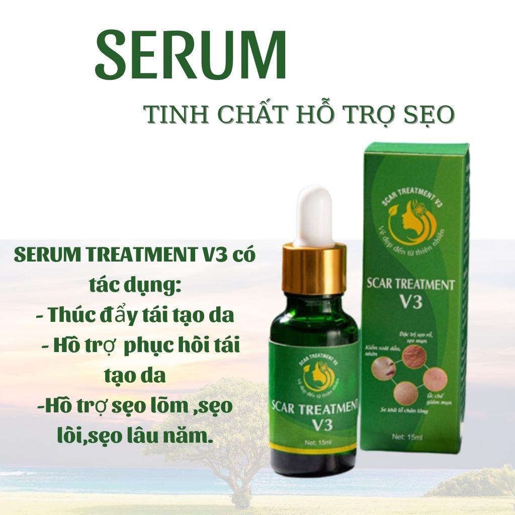 Serum Sẹo Lồi - Sẹo Lõm - Sẹo Rỗ Lâu Năm Scar Treatment V3