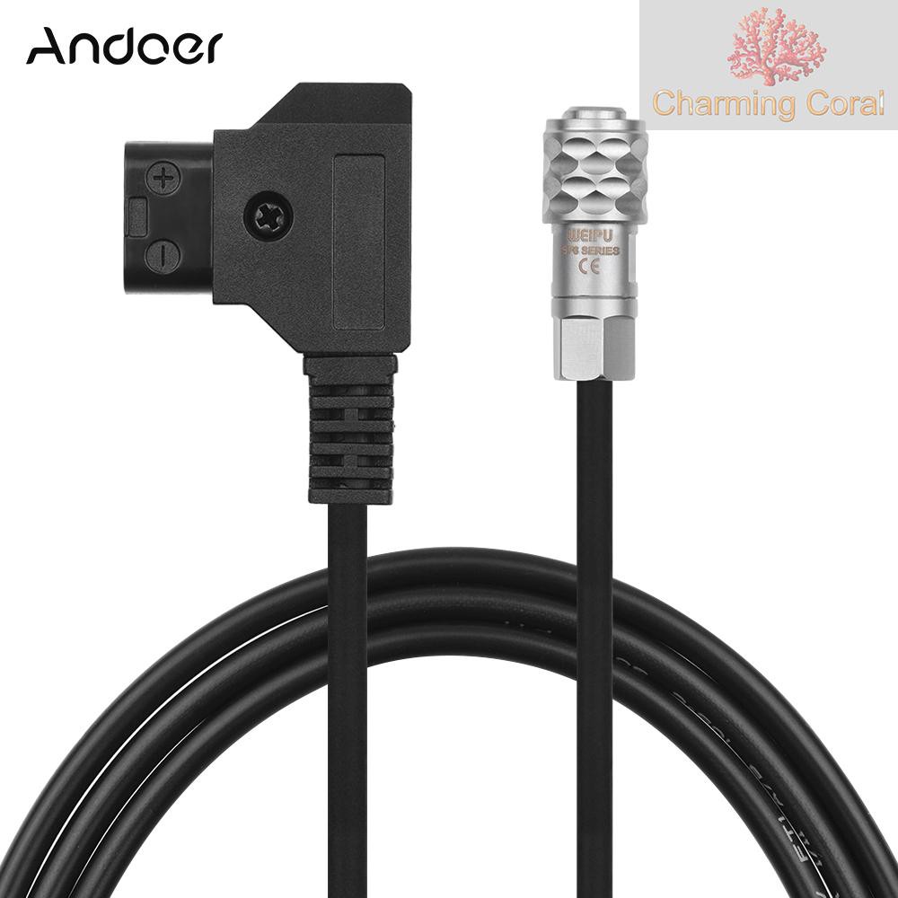 CTOY Andoer D-Tap to BMPCC 4K 2 Pin Locking Power Cable for Blackmagic Pocket Cinema Camera 4K for Sony V Mount Anton Bauer Gold Mount Battery