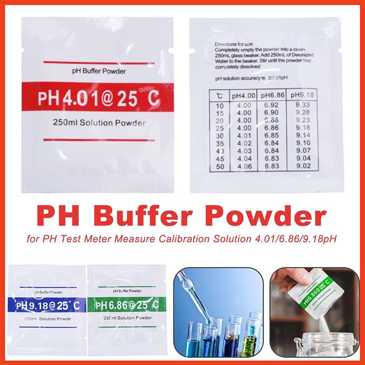 Dung dịch hiệu chuẩn bút đo ph, máy đo ph 4.01, 6.86, 9.18