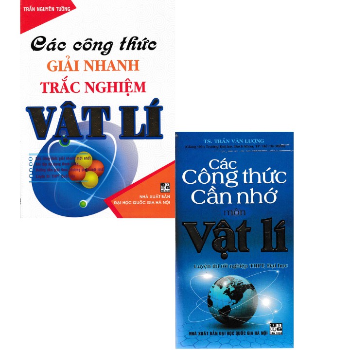 Sách - Combo Các Công Thức Giải Nhanh Trắc Nghiệm Vật Lí + Các Công Thức Cần Nhớ Môn Vật Lí (Bộ 2 Cuốn)