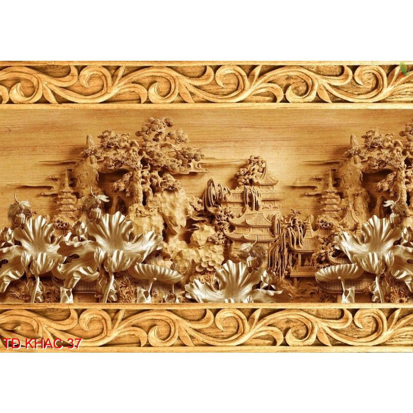Tranh lụa 3D, mẫu công  phượng
