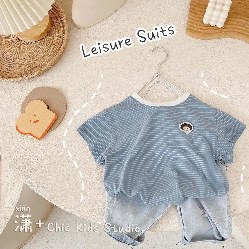 Áo Thun Tay Ngắn Chất Liệu Cotton Thời Trang Mùa Hè Mới Cho Bé Trai 2023