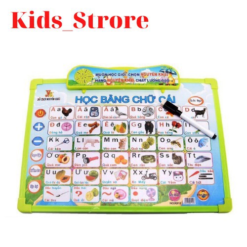 Bảng chữ cái điện tử thông minh, dạy học tiếng Việt, tiếng Anh cho bé - Sách giáo dục