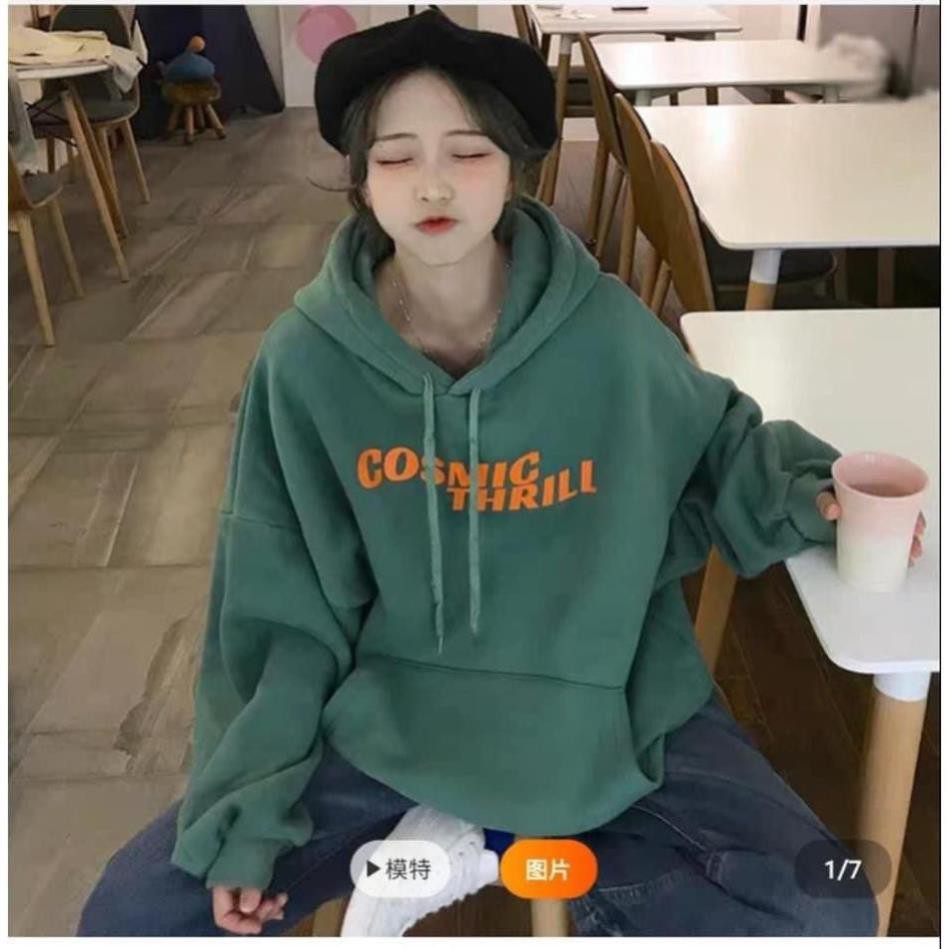 Áo hoodie nỉ nữ form rộng hàn quốc, chất liệu cao cấp Quảng Châu COSMIGTHRILL nb1 mh1 | BigBuy360 - bigbuy360.vn