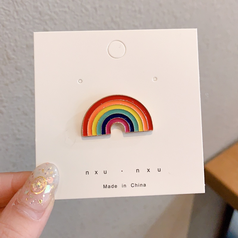 Ghim cài áo bằng kim loại hình cặp đôi dễ thương thời trang