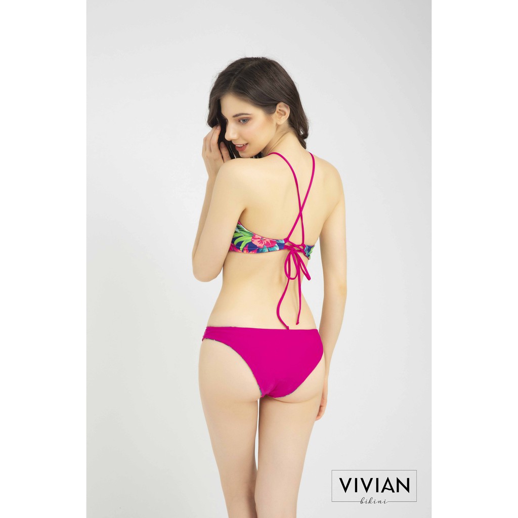 Áo bơi lẻ BIKINI PASSPORT kiểu yếm cột dây họa tiết - Xanh Indigo-VS143_IN | BigBuy360 - bigbuy360.vn
