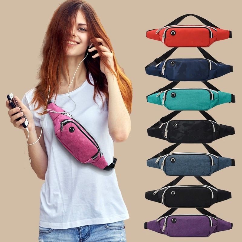 Túi Canvas Đeo Hông Đựng Điện Thoại Trọng Lượng Nhẹ Chống Thấm Nước Cho Nam Nữ