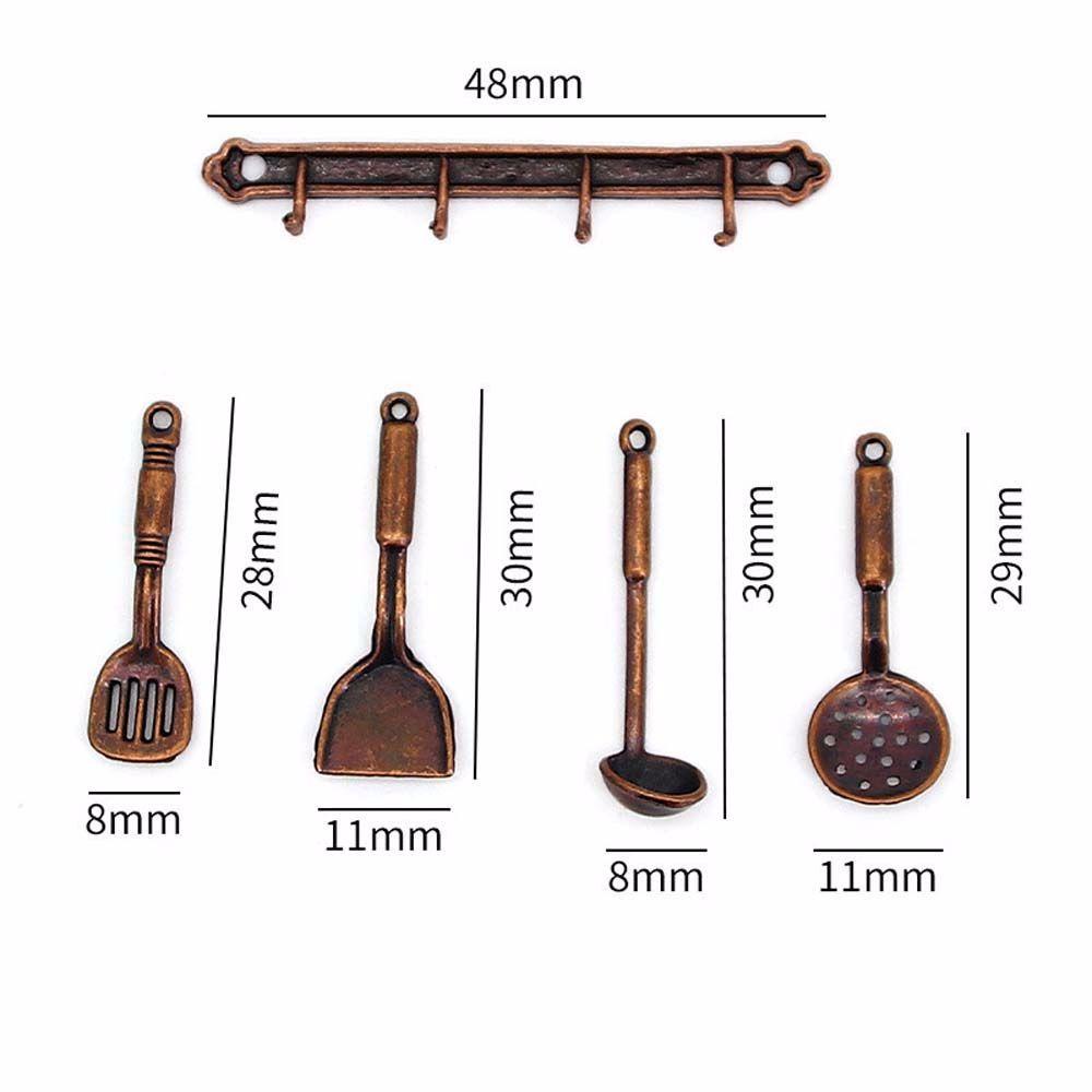 Muỗng Súp Đồ Chơi Trang Trí Nhà Búp Bê Tỉ Lệ 1 / 12