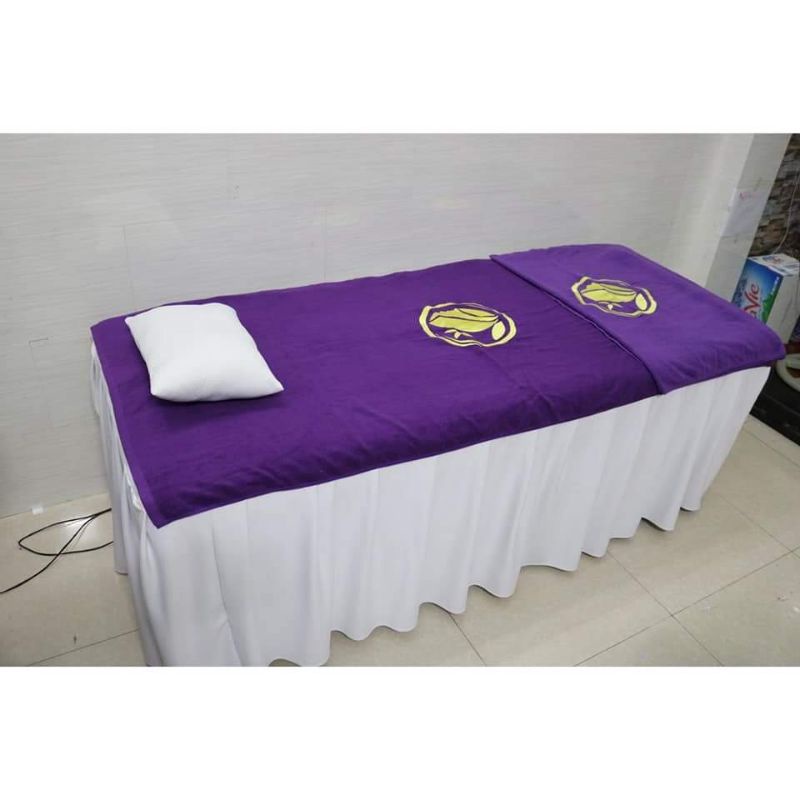 [SIÊU RẺ] Khăn trải giường spa 90x190cm - giao màu ngẫu nhiên