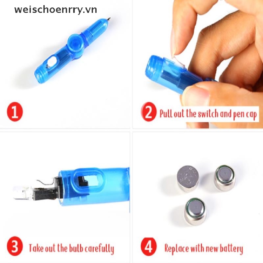 Đồ chơi bút quay tay tích hợp đèn led giải tỏa căng thẳng