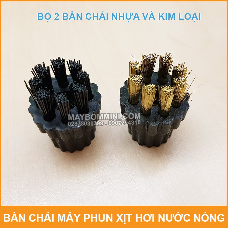 Bộ Bàn Chải Máy Phun Xịt Hơi Nước Nóng