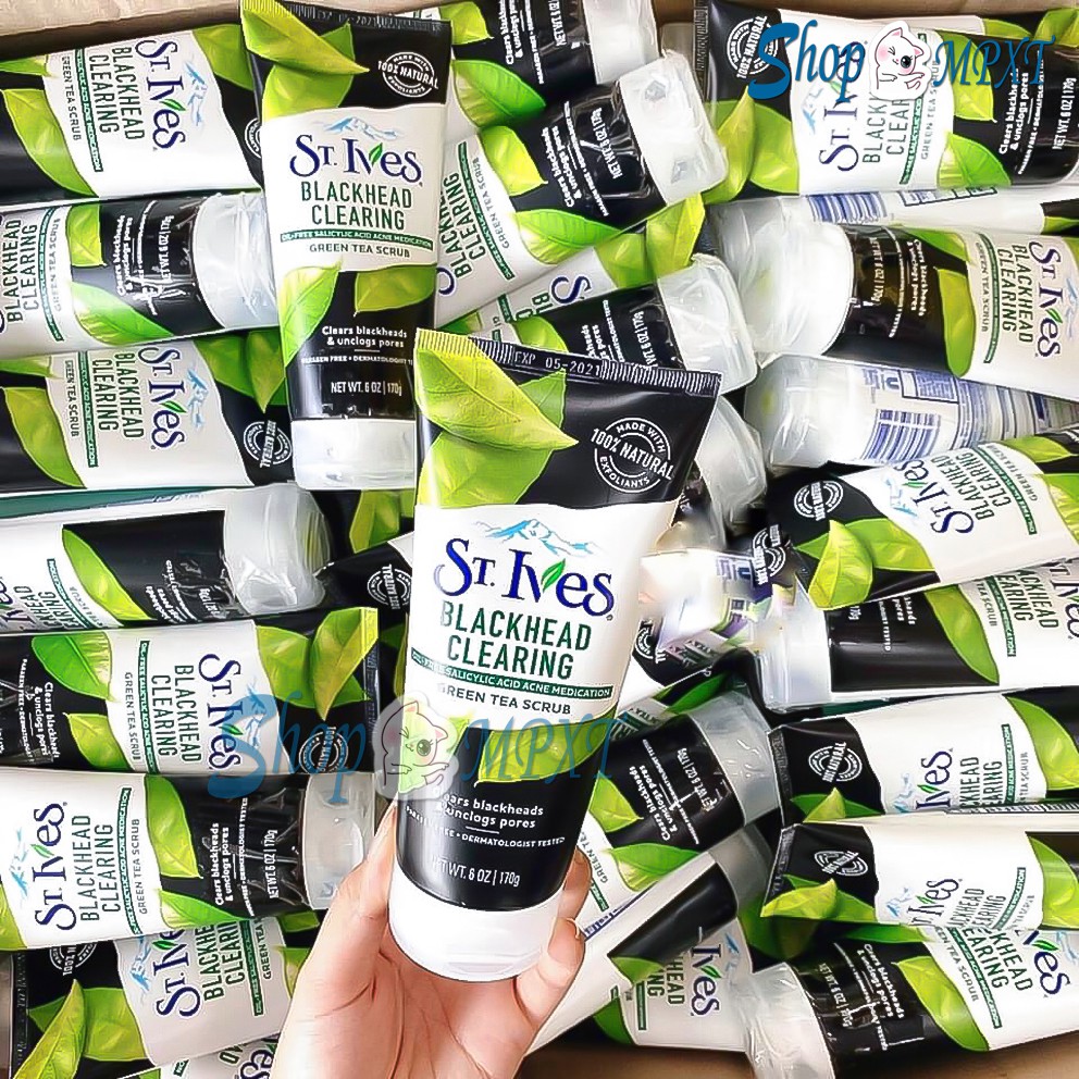 🌸Chính hãng🌸 Sữa rửa mặt trà xanh tẩy tế bào chết dịu nhẹ ST.IVES 170g của Mỹ | BigBuy360 - bigbuy360.vn