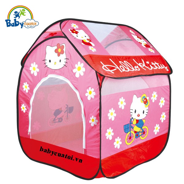 Nhà bóng cho bé Hello Kitty màu đỏ BBTGlobal A999-212