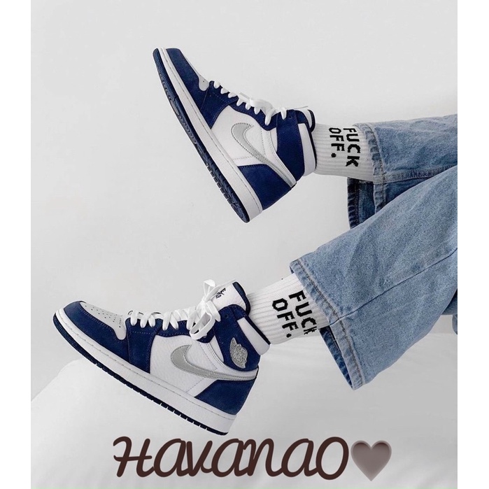 Giày Jordan 1 xanh bạc cao cổ  ❤️free ship❤️. giày thể thao nam nữ sneaker  ,  jd1 xanh 11 | BigBuy360 - bigbuy360.vn