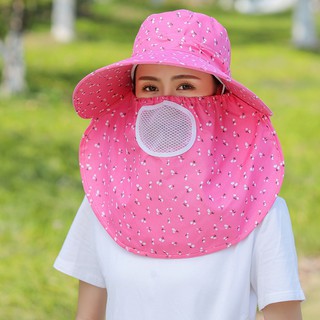 Mũ che nắng kèm khẩu trang