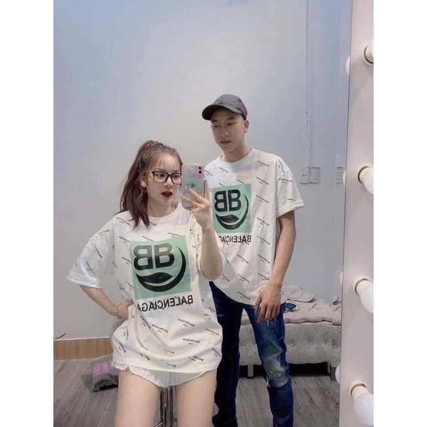 Áo thun Nam Nữ Hoạ Tiết Balen In Kín Streetwear
