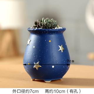 Chậu Cây Chất Liệu Bằng Gốm Dày Dặn Thoáng Khí Dễ Thương