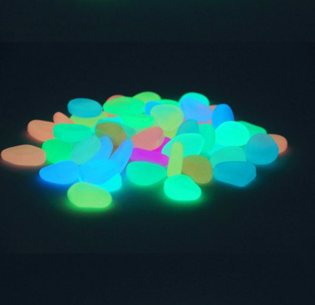 Combo 500 viên đá dạ quang phát sáng trong đêm mix đủ màu sắc