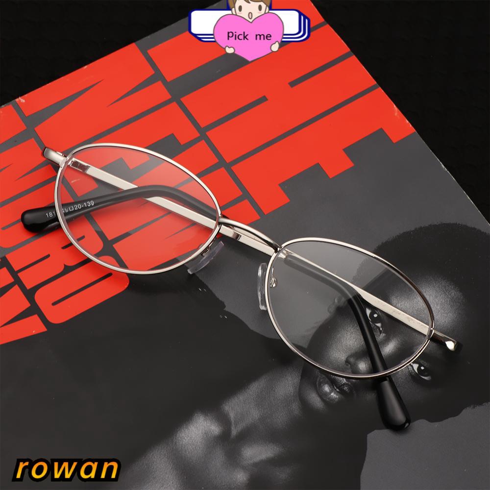 ROW Metal Half Moon +1.00~+4.0 Diopter Eyeglasses Ultra Light Resin Reading Glasses