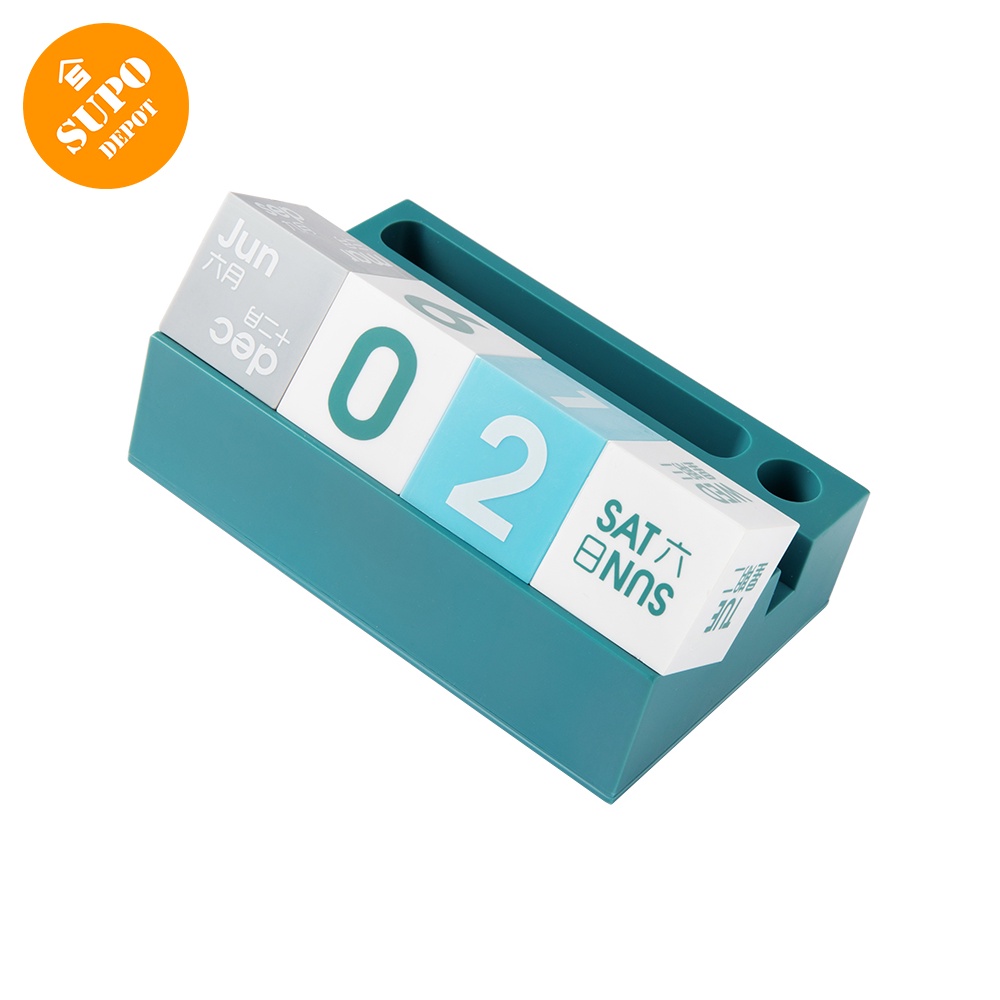 SUPO DEPOT -  Giá Đỡ Điện Thoại Hình Khối Lập Phương Có Lịch Để Bàn